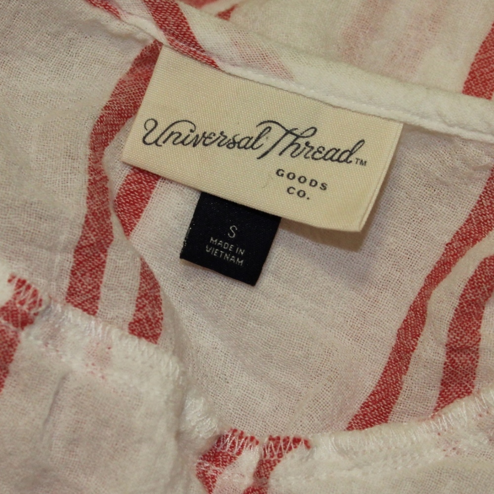 Universal Thread Striped Ruffle Tank - Picture 5 of 5